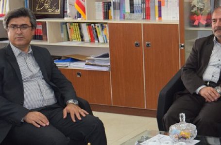 The meeting of the head of Saqqez center applied scientific university with the head of science and technology park of Kurdistan province